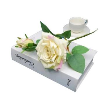 Imagem de Ramos De Rosas De Seda Grandes Flores Artificiais Para Decoração De Ca