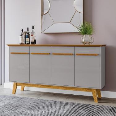 Imagem de Aparador Buffet Sala De Estar Opala 4 Portas /off White