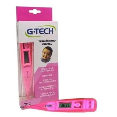 Imagem de Termômetro Clínico Digital Febre G-tech Th150 Rosa