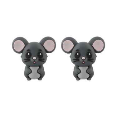 Imagem de Contas De Silicone 3D De Dinossauro, Vaca E Macaco, 5 Peças Para Acess