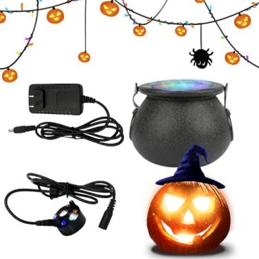 Imagem de Nebulizador de de Halloween | Atomizador de máquina de com 7 luzes, atomizador assustador, decoração de mesa, tigela de bruxa para quartos, salas de estar, escolas, cornija, casas