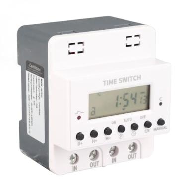 Imagem de aqxreight Interruptor de Temporizador Digital 60A Semanal 7 Dias Montagem Em Trilho Din Programável para IrrigaçãO Cronometrada de Fazenda O Desempenho Pode e Com Interruptor de Supressão TÉCNICO