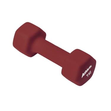 Imagem de Halter Athletic Sextavado 7kg em Neoprene Conforto e Aderência para Treino de Musculação em Casa-Unissex