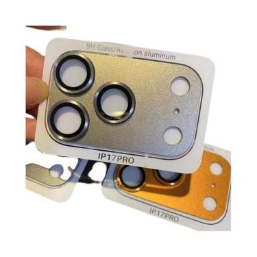 Imagem de Protetor De Câmera De Metal Laranja Para iPhone 17 pro Max, Anel De Le