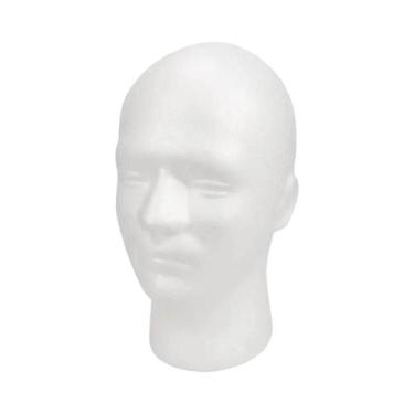 Imagem de Cabeça De Manequim Masculina Leve Com Base Redonda Para Perucas, Chapé