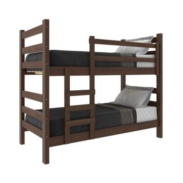 Imagem de Beliche - Vira 2 Camas - Com Colchões Inclusos Dubai Multimóveis Vcr4158 Imbuia