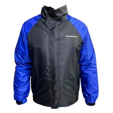 Imagem de Capa De Chuva Corta Vento Impermeável - SPENCER, Azul, XXG