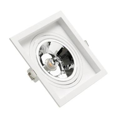 Imagem de Spot Embutido Face Recuada AR111 Quadrado Branco Save Energy SE.330.10