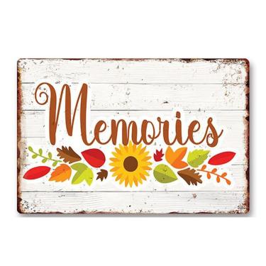 Imagem de Decoração de parede, pintura em ferro, metal rústico, estanho, memórias