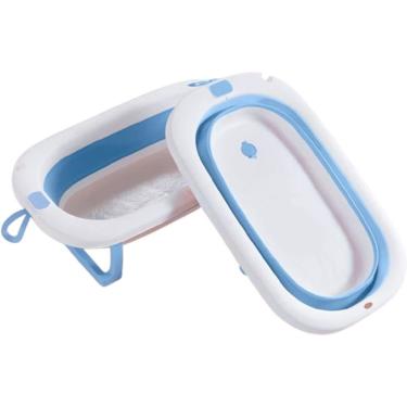 Imagem de Banheira Para Bebê Retrátil 30l 74x45x16cm Azul