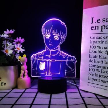 Imagem de Mudança de cor do LED 3D Night Light Attack on Titans Almins Arlets - 