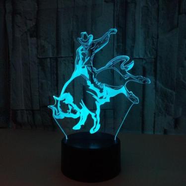 Imagem de Touradas LED 3D que mudam de cor com luz noturna para crianças - Yiwei
