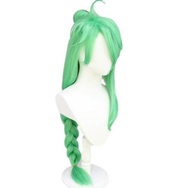 Imagem de Peruca de cosplay Genshins Impacts Baizhus Synthetic Hair 100cm - yiwe