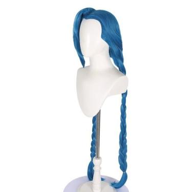 Imagem de Peruca de cosplay Jinxs, fantasia de anime, festa de Halloween, resist