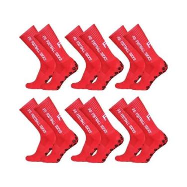 Imagem de Meias Esportivas Respiráveis Com Solado De Silicone Antiderrapante, 6 