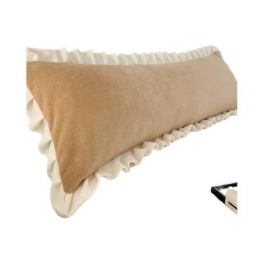 Imagem de Fronha Grande De Flanela De Inverno Com Babados Para Casal, Tamanho Du