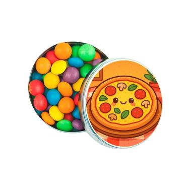 Imagem de Latinha Lembrancinha Personalizada Pizza Divertida