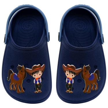 Imagem de Sandalia Babuche Infantil Nº 19 Ao 36 Chinelo Cowboy 12.113-Masculino