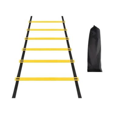 Imagem de Escada De Agilidade Esportiva Com Alça De Nylon Ajustável Para Treinam