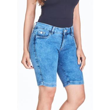 Imagem de Bermuda Jeans HNO Ciclista Hot Pants Azul Claro-Feminino