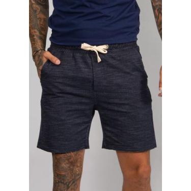 Imagem de Bermuda Moletom A Fio Indigo - Red Feather, GG, Indigo jeans