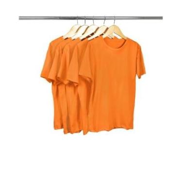 Imagem de Kit 5 Camisetas Juvenil Básica Lisa 100% Algodão Premium-Unissex
