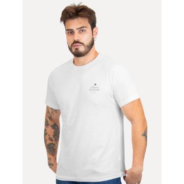 Imagem de Camiseta Tommy Hilfiger Masculina Stack Brand Love Branca-Masculino