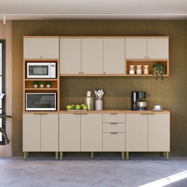 Imagem de Cozinha Modulada 5 Pecas sem Pia Em MDF Selene Linea Brasil