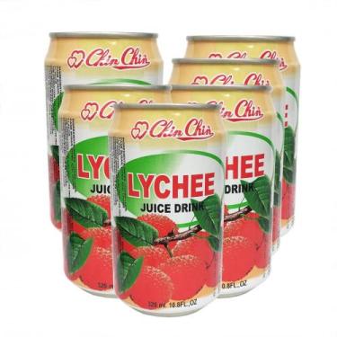 Imagem de Suco De Lichia em  Lata 320ml Chin Chin ( Kit com 6)