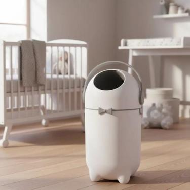 Imagem de Lixeira Inteligente Antiodor Magica Fralda Resíduo Bebe Lixo - GIRAFLO