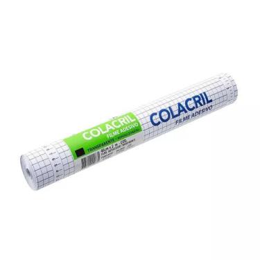 Imagem de Plástico Adesivo Colacril 45cmX2m Transparente 70 Micras