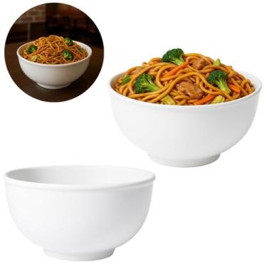 Imagem de Tigela Bowl em Melamina 1400ml Pote Branco 1,4L - Veneza