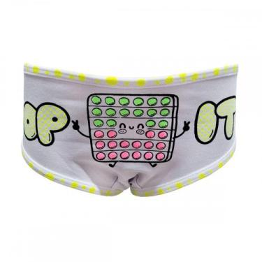 Imagem de Calçolinha Top It Estampa Silk Cor:Amarelo NeonTamanho:P - Manu Modas,