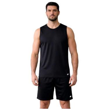 Imagem de Conjunto Masculino Academia Regata e Bermuda Dry Fit Treino Esportivo 