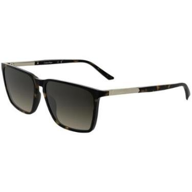 Imagem de Óculos de Sol Calvin Klein CK25505S 240 - Marrom Havana 58-Masculino