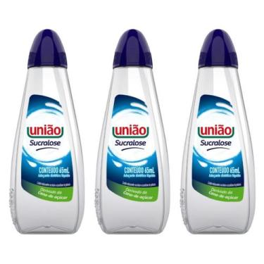 Imagem de Kit de 3 Adoçantes líquido 65ml Sucralose União