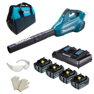 Imagem de Soprador Folhas Dub362z 36v Makita + 4 Baterias 5,0ah + Carreg 127v + 