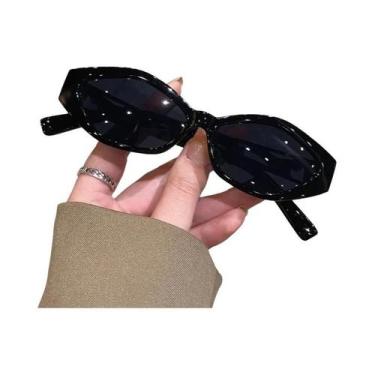 Imagem de Óculos De Sol Pequenos Multicoloridos Com Armação Oval UV400, Moda Ten