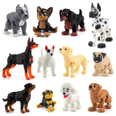 Imagem de Figuras de Cachorro BEYONGME Impressas em 3D, Realistas e Articuladas,