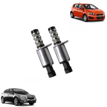 Imagem de Par De Válvulas Solenoide GM Cruze Tracker 1.8 e Sonic 1.6 SOLEP7050 -