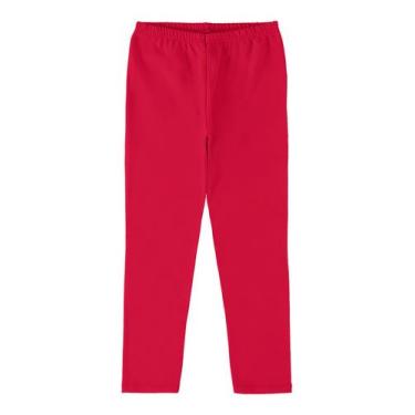 Imagem de Calça Legging Infantil Menina Rovi Kids Vermelho, 3, Vermelho