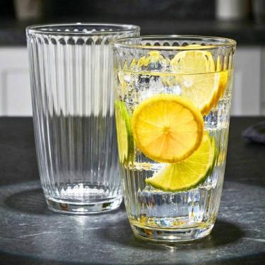 Imagem de Kit 12pçs Copos de Água Long Drink Bormioli Rocco Line 390ml Vidro Ita