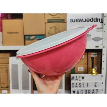 Imagem de Tupperware Maxi Criativa 7,8 Litros - Flamingo com Tampa Branca