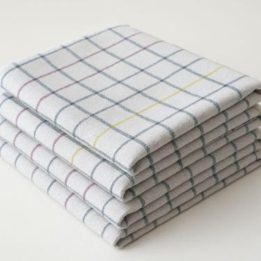 Imagem de Kit Pano De Chão Quadriculado Até 10 Panos 65x43cm Grande Duplo Alvejado Geral