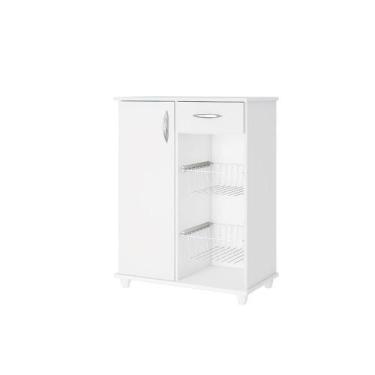 Imagem de Balcão Fruteira Belize Freijó/Branco Notável Móveis , Branco, Cozinha