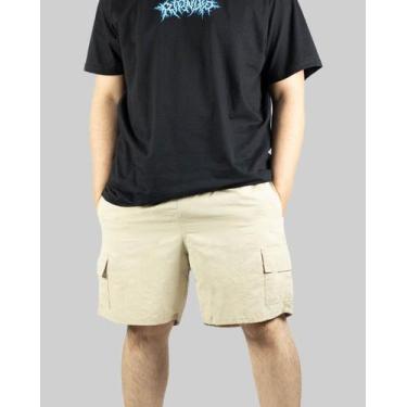 Imagem de Shorts Bermuda DR7 Street Cargo Logo Circle - Areia, GG