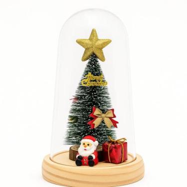Imagem de Mini Árvore Natal Enfeite Luminosa Natalino Cúpula Led Decoração de Me