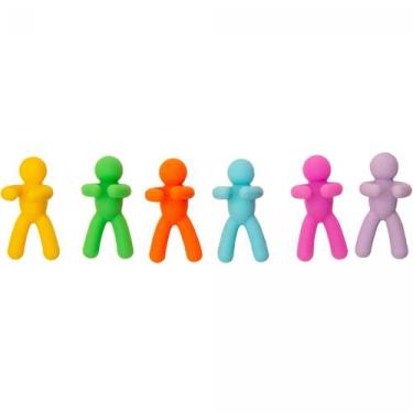 Imagem de Conjunto 6 Marcadores de Tacas Lyor Bonecos Silicone