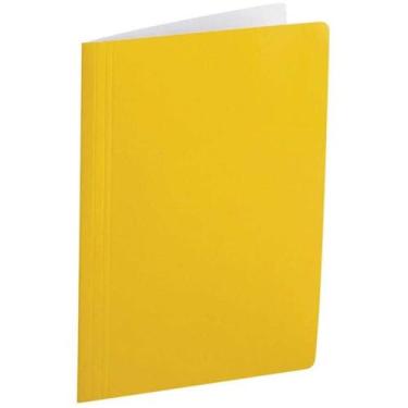 Imagem de Pasta Grampo Trilho Papel Oficio Amarela PCT.C/20 (7897478425465) - Po