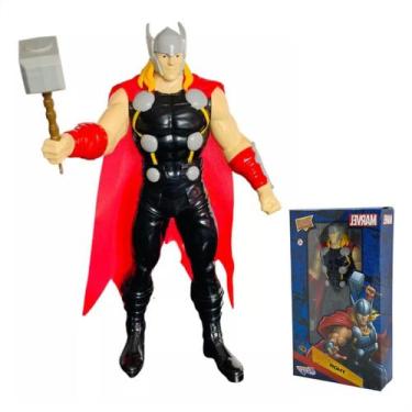 Imagem de Boneco Thor Articulado Brinquedo Figura Vingadores Grande - Marvel